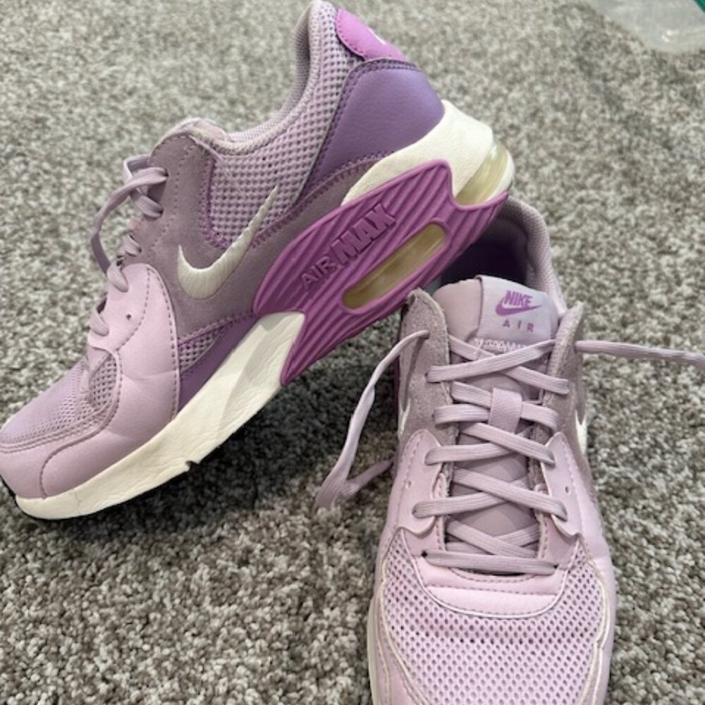 Nike Air Max Purple and Lavender Athletic Shoes